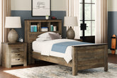 Hoover Furniture Outlet - Ashley Furniture - Trinell Twin Bookcase Bed - Twin Bookcase Bed - B446B21